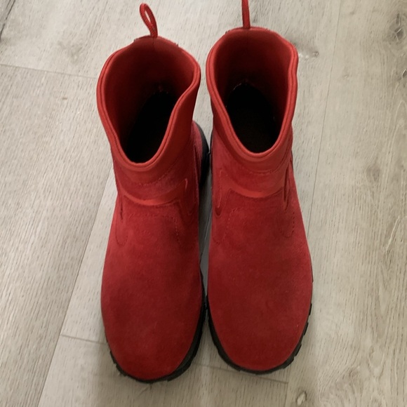LL‎ Bean thinsulate red suede leather boots size 8 1/2 M winter women’s outdoor - Picture 4 of 10